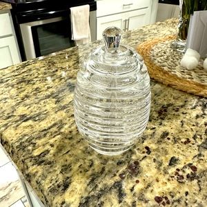 Honey Jar With Lid & Dipper From The Container Store